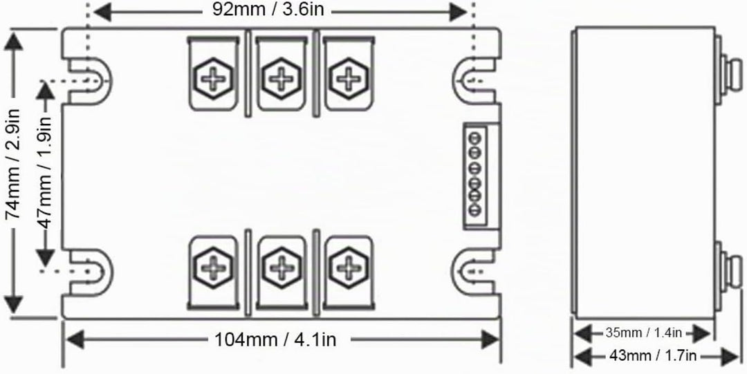 Motor Soft Start Controller Modul, TSR 20WA R1 2KW Motorstartplatine Optical Softstart Steuermoduls