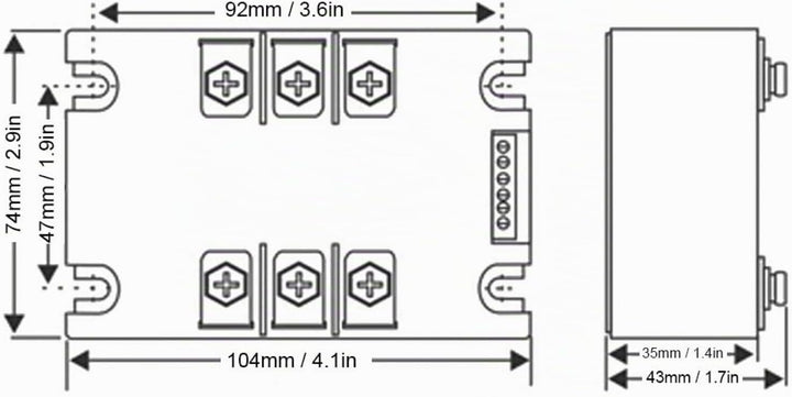 Motor Soft Start Controller Modul, TSR 20WA R1 2KW Motorstartplatine Optical Softstart Steuermoduls