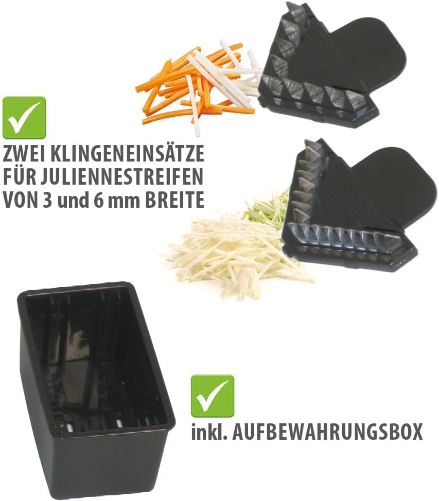 GEFU 50441 V-Hobel Julienne VIOLI 2.0 - für perfekte Obst- & Gemüsescheiben sowie Juliennestreifen 3