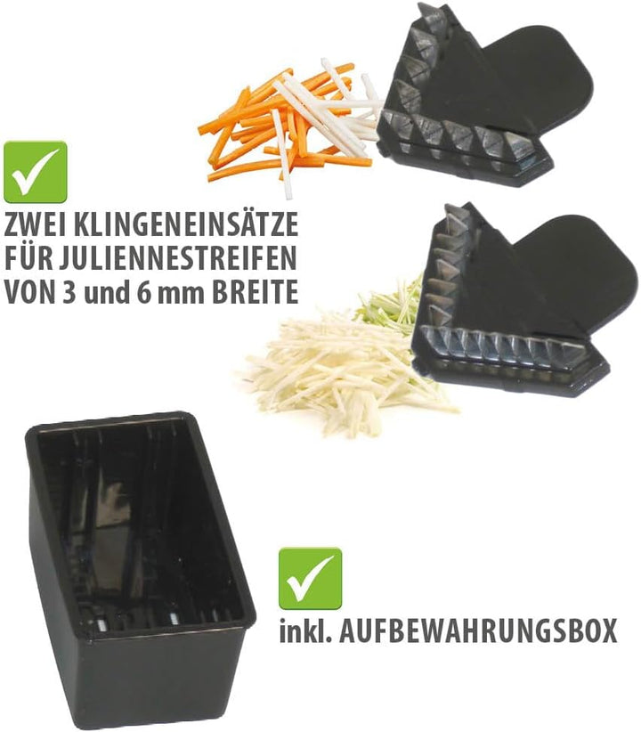 GEFU 50441 V-Hobel Julienne VIOLI 2.0 - für perfekte Obst- & Gemüsescheiben sowie Juliennestreifen 3