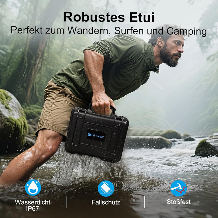 LEKUFEE Tragbare wasserdichte Tragetasche für Gopro Hero 12/11/10/9/8/GoProMedia Mod/GoPro Volta/Cre
