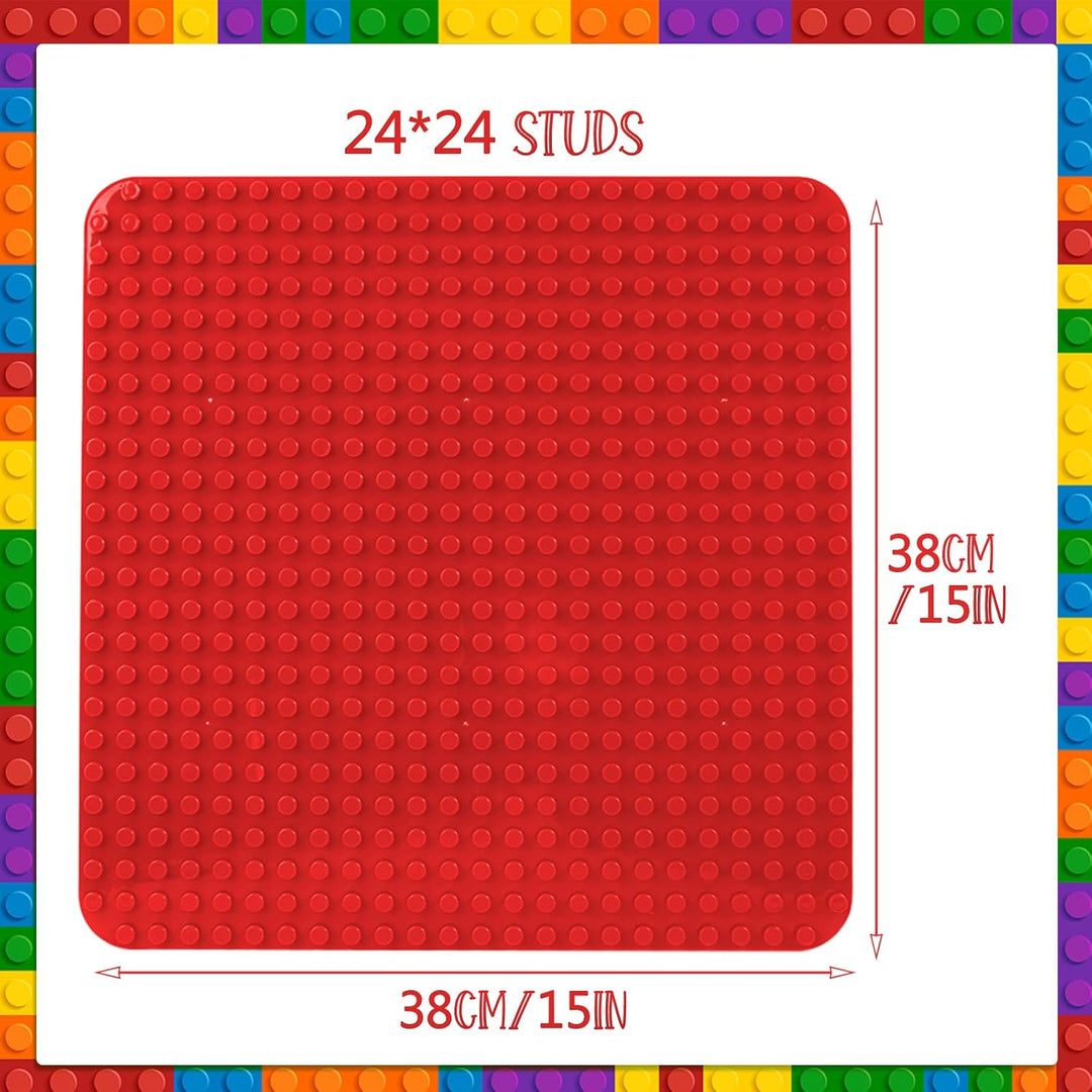 grosse Platte Kompatibel mit Lego Duplo, 38 x 38cm grundplatte, Konstruktionsspielzeug für Mädchen u