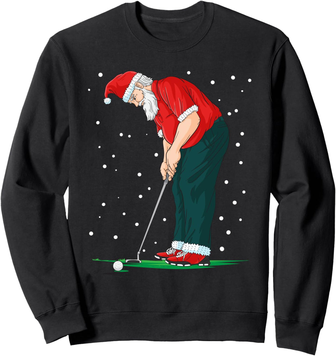Lustiges Golf Weihnachtsmann Weihnachten Geschenk Sweatshirt