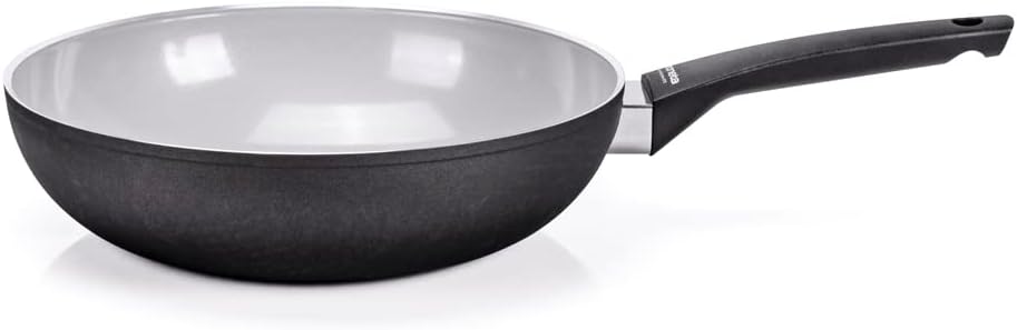 Moneta Futura-Wok, 28 cm, natürliche FineGres-Beschichtung, auch für Induktion geeignet, 100 Prozent