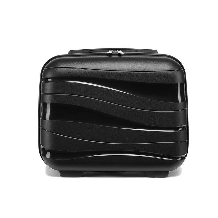KONO Kosmetikkoffer Beautycase Kabinengepäck Damen PP Schminkkoffer (Schwarz) Schwarz S, Schwarz S