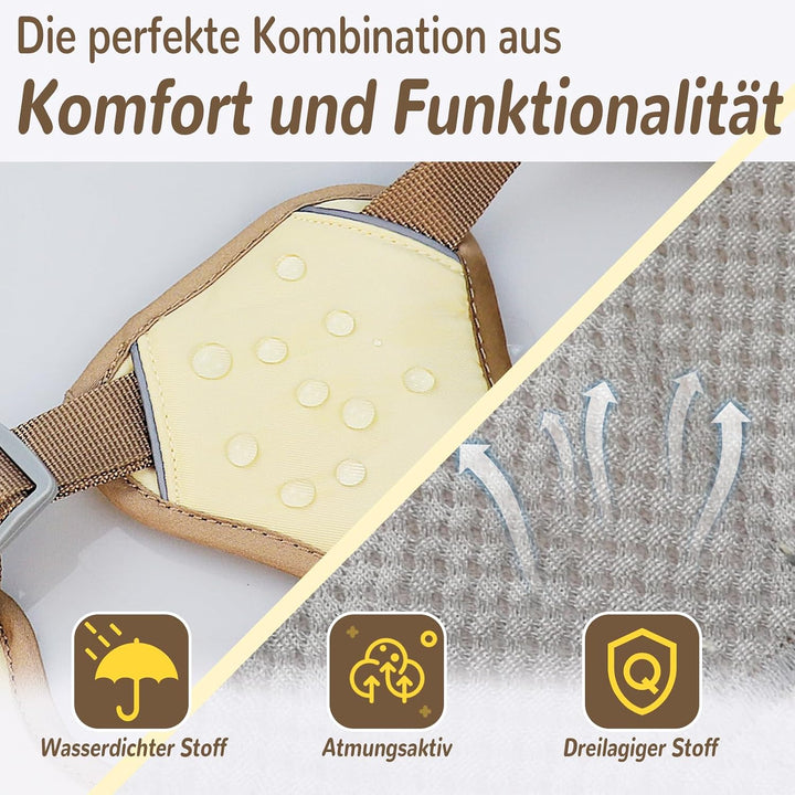 Mehrzweck-Hundegeschirr mit Leine Set, Ausbruchsicheres Anti Zug Hundegeschirr, Anti Zug Geschirr Hu