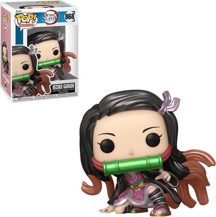 Funko Pop Demon Slayer Nezuko Kamado Toystop LACC Exclusive Metallic