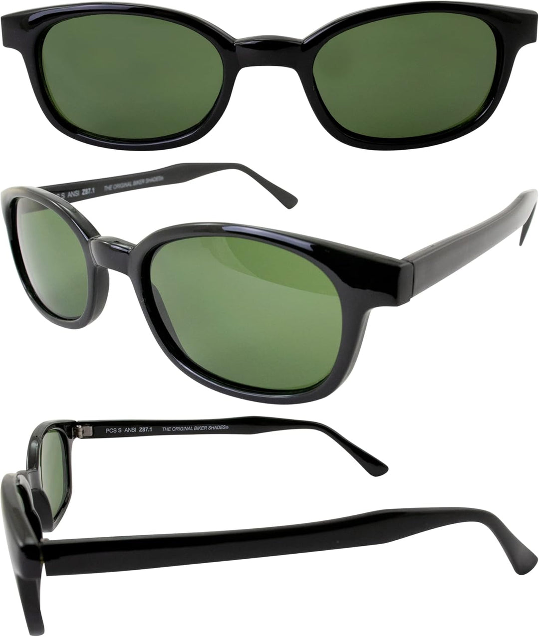 Sonnenbrille X-KD's Dunkelgrün 1126 – Breite Version