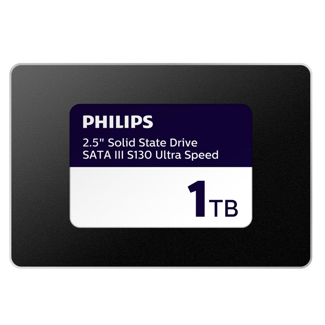 PHILIPS Interne SSD 2.5" SATA III 1 TB S130 Ultra Speed, Lesegeschwindigkeit bis zu 550 MB/s 1 TB Sa