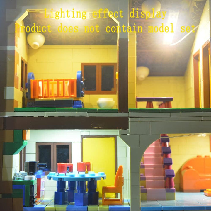 GEAMENT LED Licht-Set Kompatibel mit Lego Das Simpsons Haus (The Simpsons House) - Beleuchtungsset f