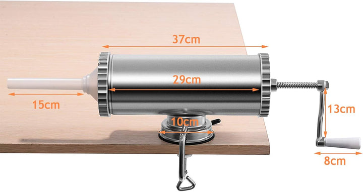 DREAMADE Wurstfüller 3L, Wurstmaschine, Manuelle Wurstfüllmaschine, Wurstspritze Wurstpresse inkl. 3
