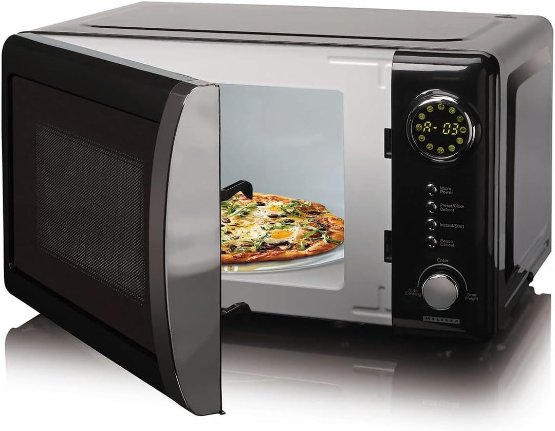 Melissa 16330132 Mikrowelle - Solo-Mikrowelle - 700 Watt - 20 l Volumen - 5 Leistungsstufen - Auftau