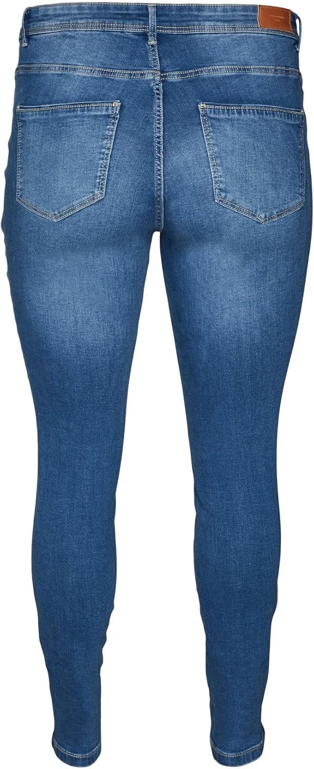 VERO MODA CURVE Damen Jeans 52W / 32L Medium Blue Denim, 52W / 32L Medium Blue Denim