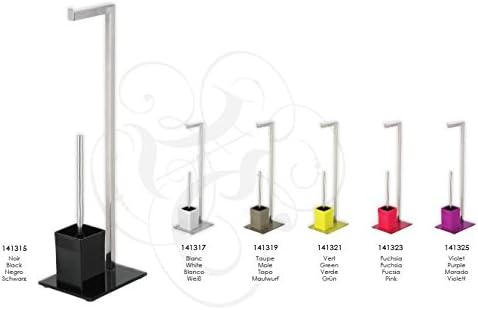 MSV Handtuchständer Sydney (LxBxH): ca. 45 x 20 x 69 cm aus Edelstahl und Glas mit 2 Handtuchstangen