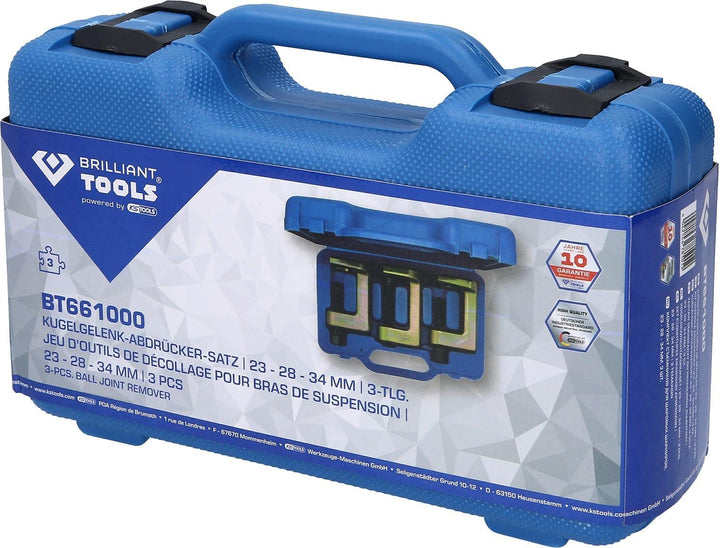 BRILLIANT TOOLS BT661000 Kugelgelenk-Abdrücker-Satz | 23 - 28 - 3 4 mm | 3-tlg. [Powered by KS TOOLS