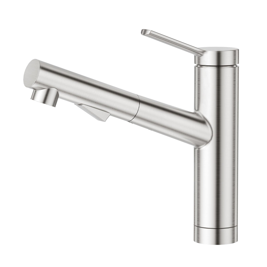 CREA Wasserhahn Küche, Küchenarmatur mit Ausziehbarer Brause, Spültischarmatur Küche mit 2 Strahlart