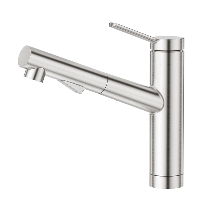 CREA Wasserhahn Küche, Küchenarmatur mit Ausziehbarer Brause, Spültischarmatur Küche mit 2 Strahlart