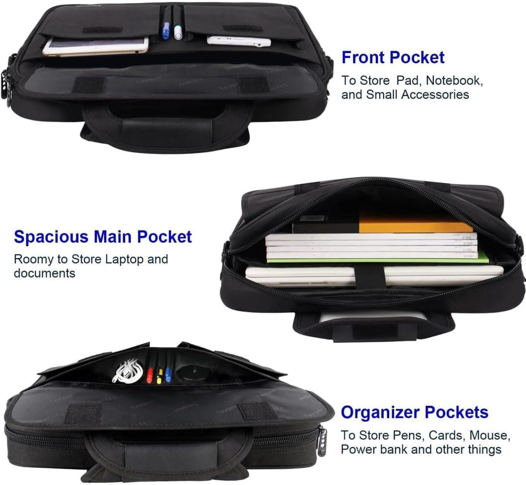 Taygeer Laptoptasche 15.6 Zoll Gross Laptop Tasche Umhängetasche Aktentasche Schultertasche Herren P