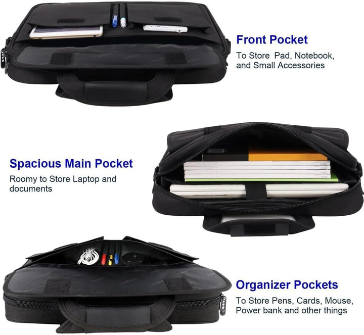 Taygeer Laptoptasche 15.6 Zoll Gross Laptop Tasche Umhängetasche Aktentasche Schultertasche Herren P