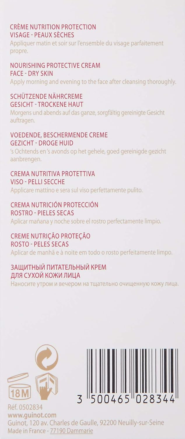 Guinot Creme Nutrition Confort Continuous Nourishing & Protection Cream ,1er Pack (1 x 50 ml)