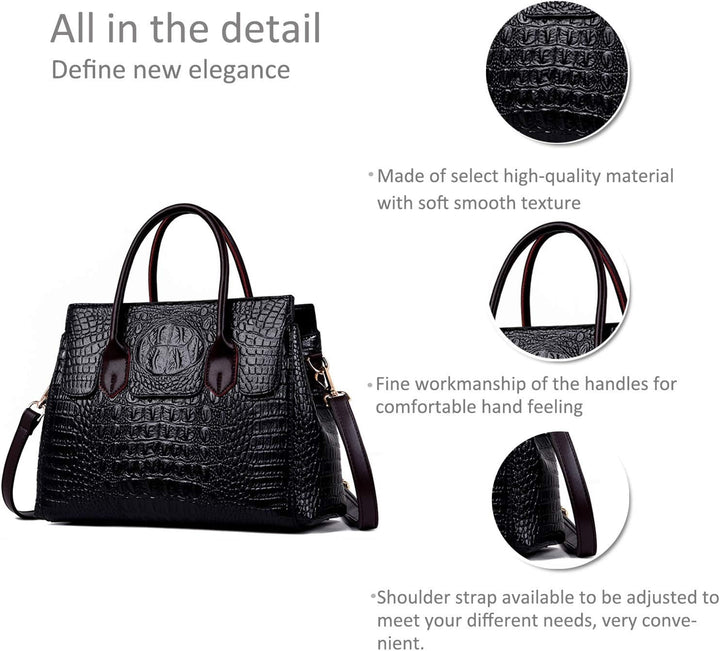 NICOLE &amp; DORIS Taschen Handtaschen designer taschen Krokodil Top umhängetasche luxuriöse ledertasche