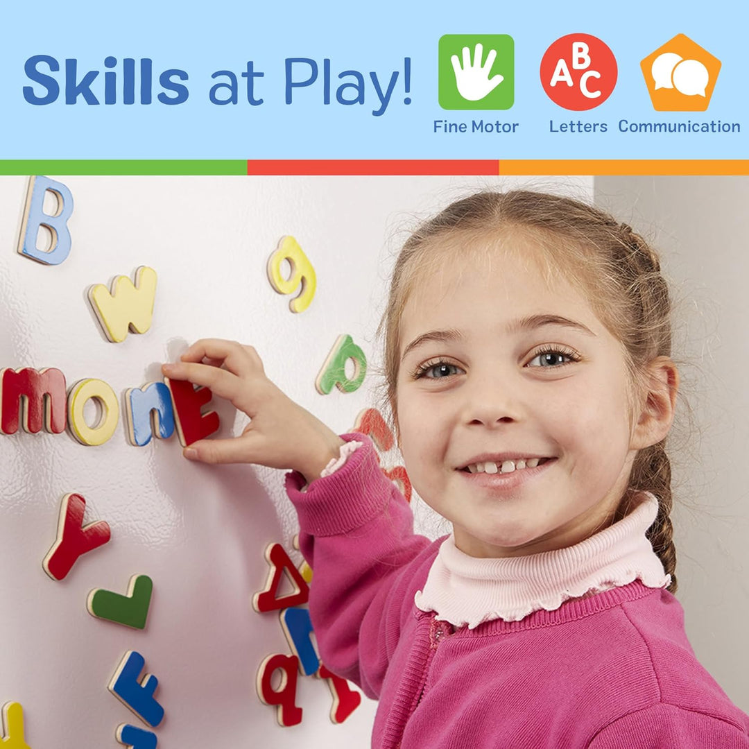 Melissa & Doug Buchstabenmagneten aus Holz Holzbuchstabenmagneten, Holzbuchstabenmagneten