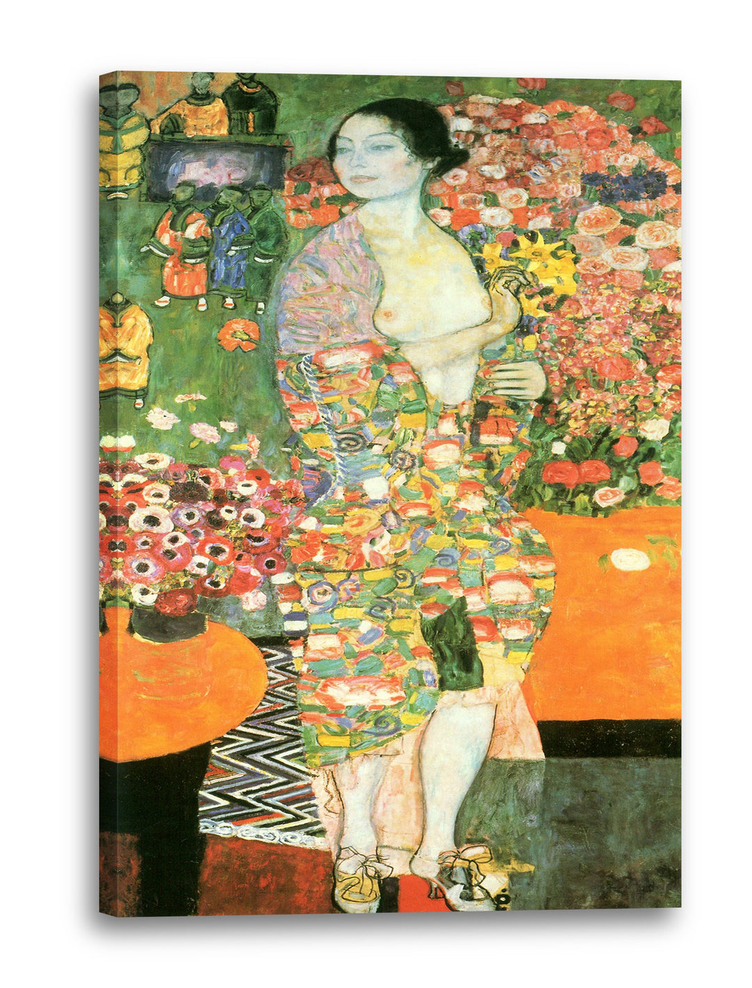 Printed Paintings Leinwand (80x120cm): Gustav Klimt - Der Tanz (1918) 80x120 cm, 80x120 cm
