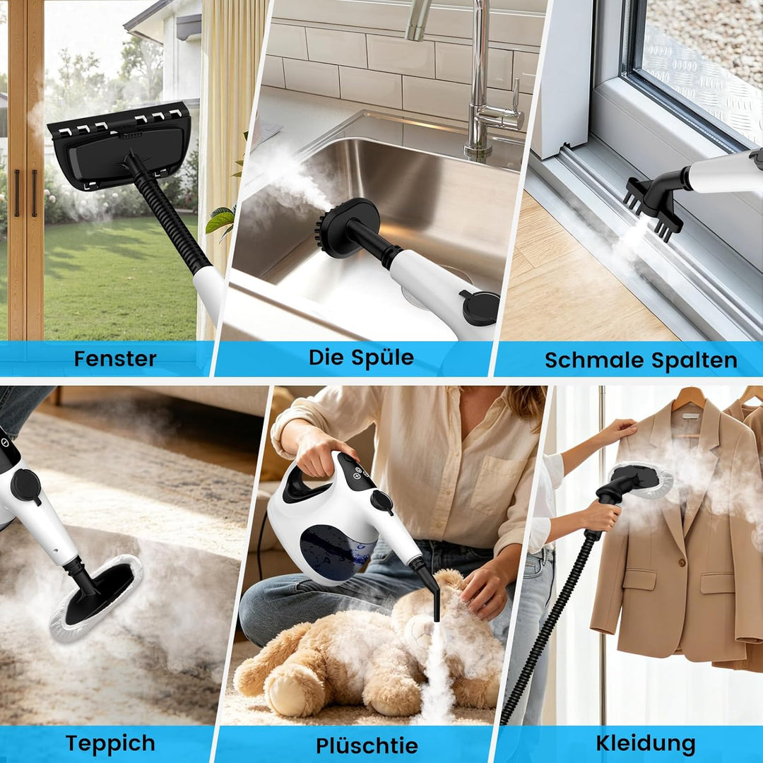 Granarbol 1200W Profi Dampfreiniger Handgerät für alles, 400ML-15s Heizung Leichtgewicht Handdampfre