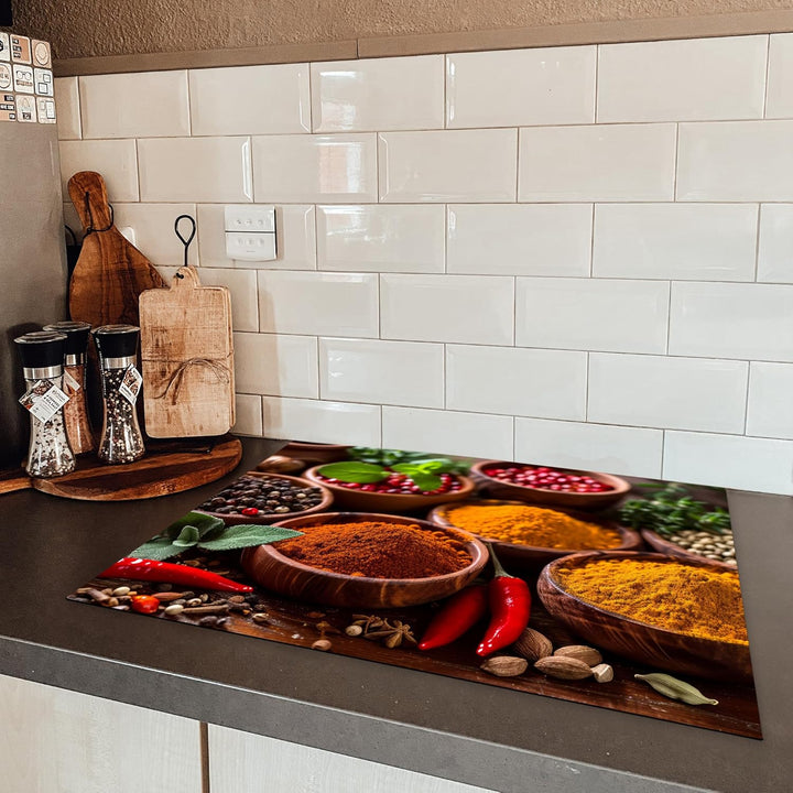 KitchenYeah© Herdabdeckplatte 70x52 cm Einteilig Abdeckplatten Cerankochfeld Abdeckung Ceranfeld Her