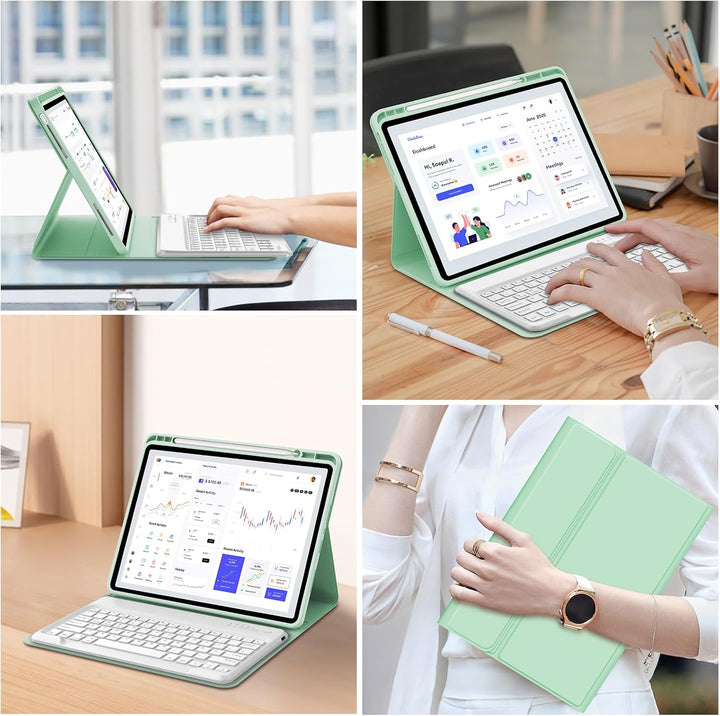 IVEOPPE Tastatur Hülle für Xiaomi Redmi Pad Pro 12,1 Zoll 2024, Bluetooth Magnetisch Abnehmbare Keyb