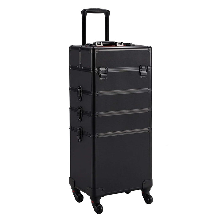 Yaheetech Kosmetikkoffer Alu Beauty Case Kosmetik Trolley Rollkoffer 4 in 1 Schminkkoffer mit 360° d