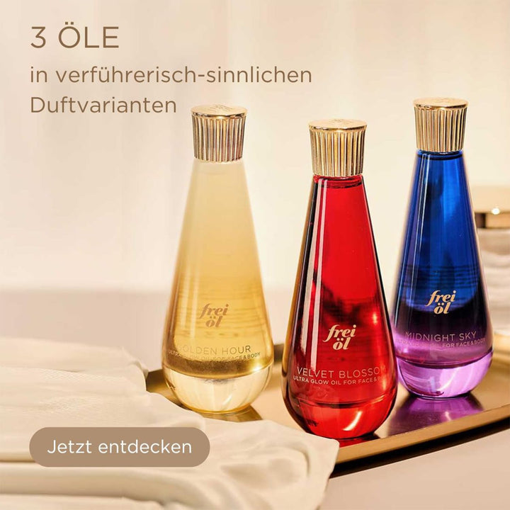frei öl – ULTRA GLOW ÖL Velvet Blossom mit verspieltem Duft - für Gesicht & Körper – für mehr Glow &