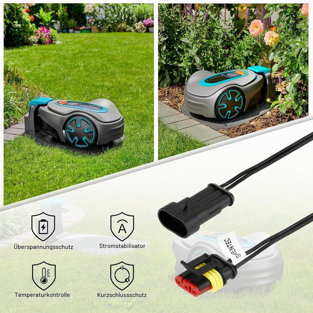 Shentec 5M Niederspannungskabel Transformator Kabel kompatibel mit Gardena Robotic R38Li, R40Li, R80