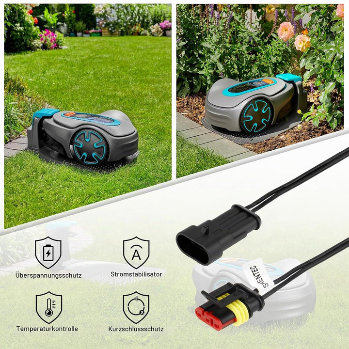 Shentec 5M Niederspannungskabel Transformator Kabel kompatibel mit Gardena Robotic R38Li, R40Li, R80
