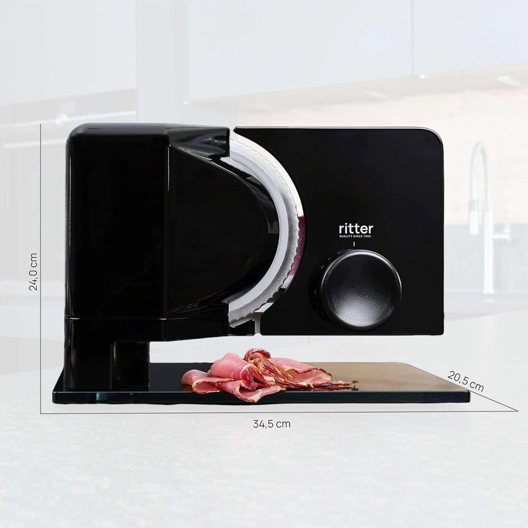 ritter sono 2 Elektrischer Allesschneider &amp; Brotschneidemaschine aus Metall mit ECO-Motor, Made in G