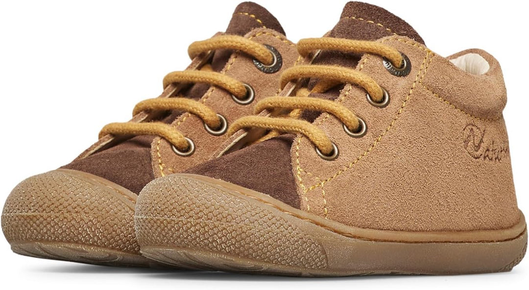 Naturino Lauflernschuhe aus Veloursleder 21 EU Braun Kürbis, 21 EU Braun Kürbis