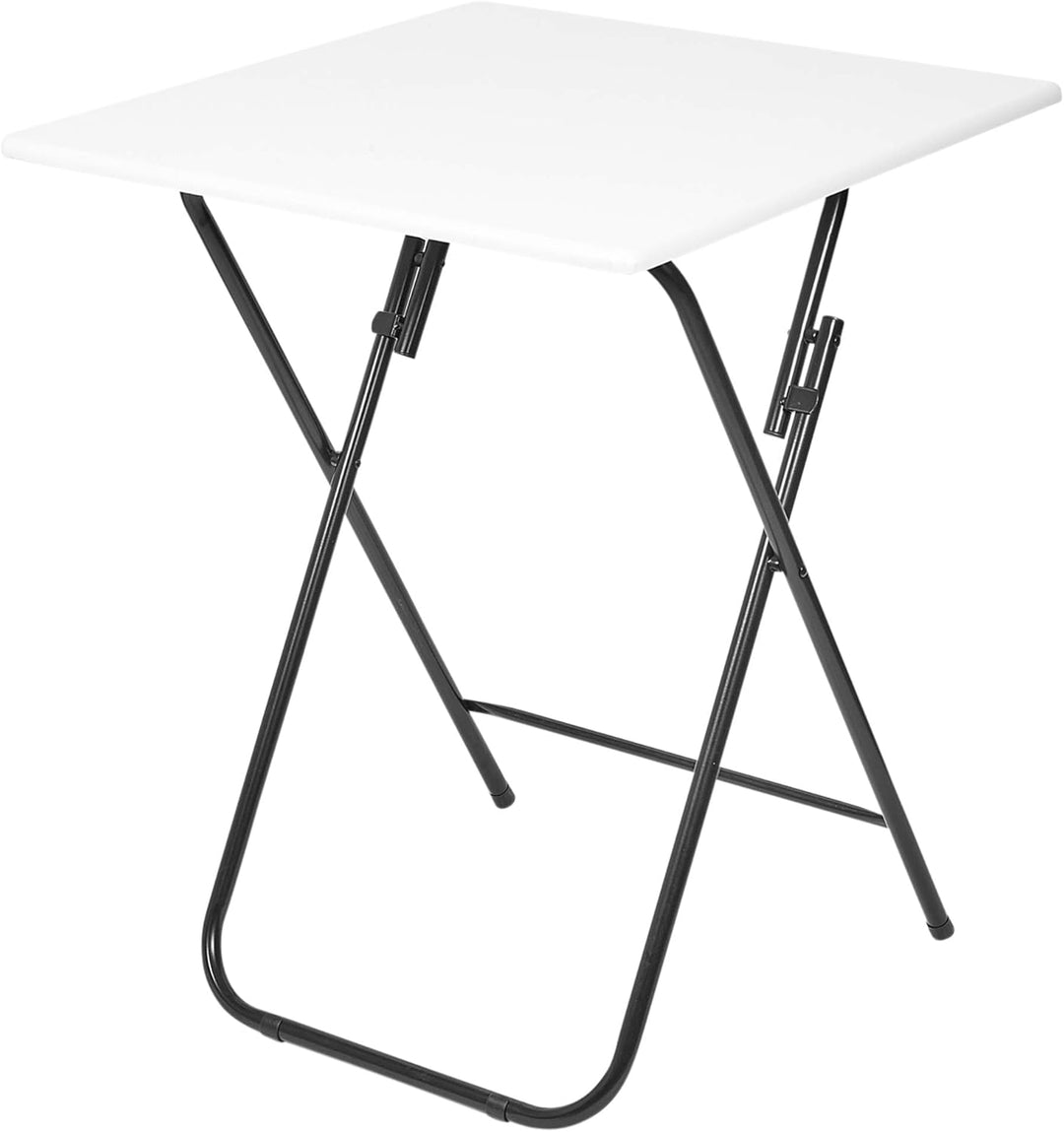 URBNLIVING Metall Beine Faltbar Seite Kaffeetisch - Weiss, Large Weiss Large, Weiss Large