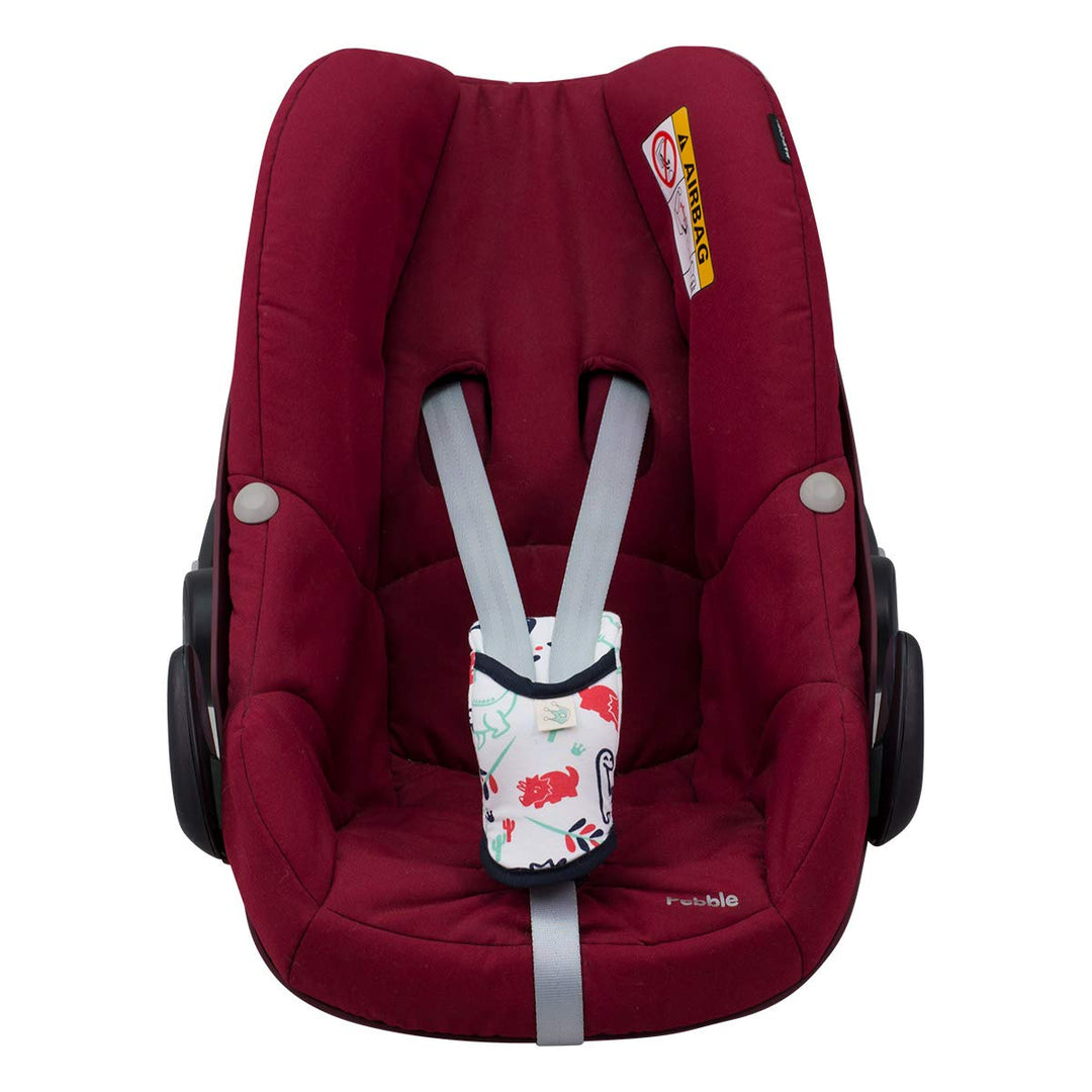 JYOKO KIDS Baumwoll-Schrittpolster für Autositz und Kinderwagen Gruppe 0 bis 3 Jahre, kompatibel mit