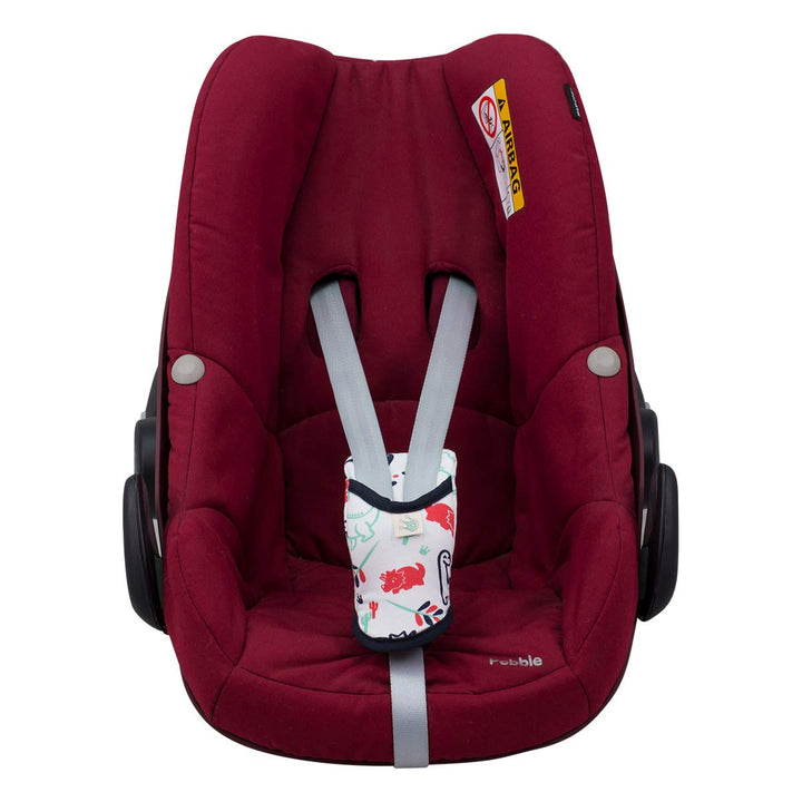 JYOKO KIDS Baumwoll-Schrittpolster für Autositz und Kinderwagen Gruppe 0 bis 3 Jahre, kompatibel mit