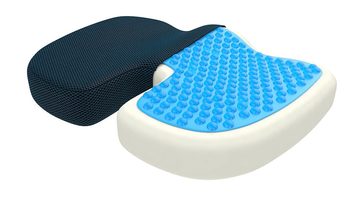bonmedico Sitzkissen orthopädisch - Memory Foam Gel Steissbeinkissen - Ergonomisches Sitzkissen für