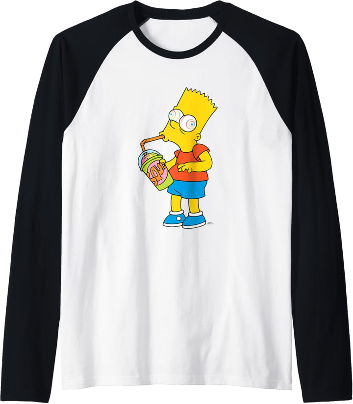 The Simpsons Bart Simpson Squishee Brain Freeze Raglan