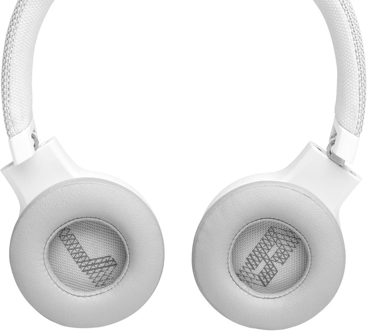 JBL LIVE 400 BT kabellose On-Ear Kopfhörer - Weiss – Bluetooth Ohrhörer mit bis zu 24 Stunden Laufze