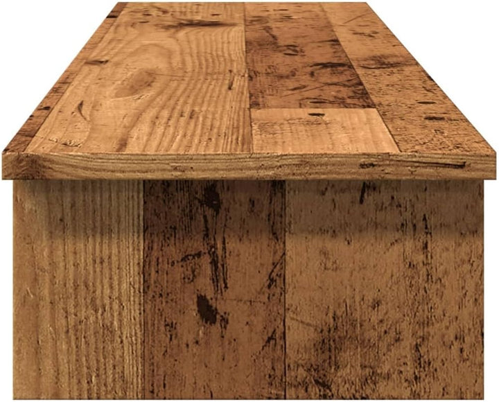 vidaXL Monitorständer Altholz-Optik 100x27x15 cm Holzwerkstoff Altholz 100 x 27 x 15 cm, Altholz 100