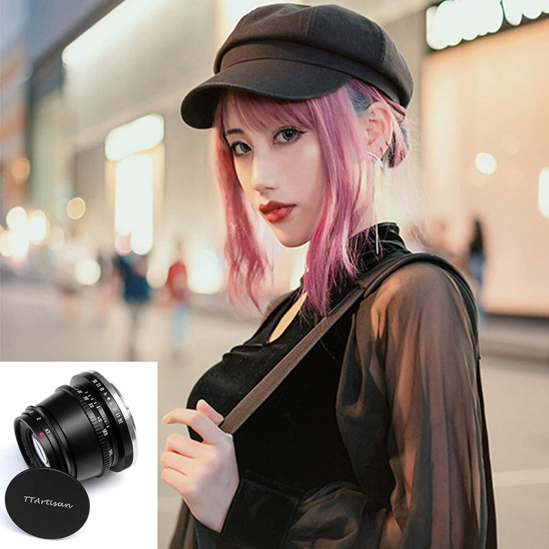 TTArtisan 35mm F 1.4 Objektiv APS-C MF Kameraobjektiv für EOS M-Mount Kameras M1 M2 M3 M5 M6 M61 M10