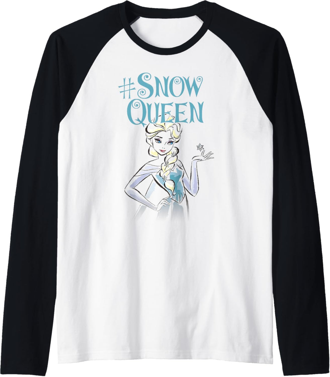 Disney Frozen Elsa Hashtag Snow Queen Raglan