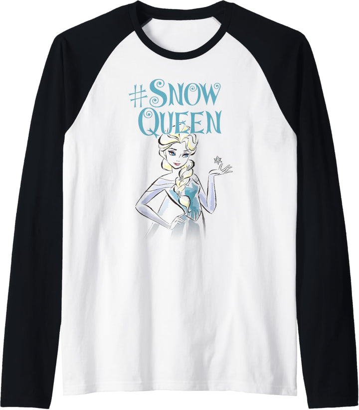 Disney Frozen Elsa Hashtag Snow Queen Raglan