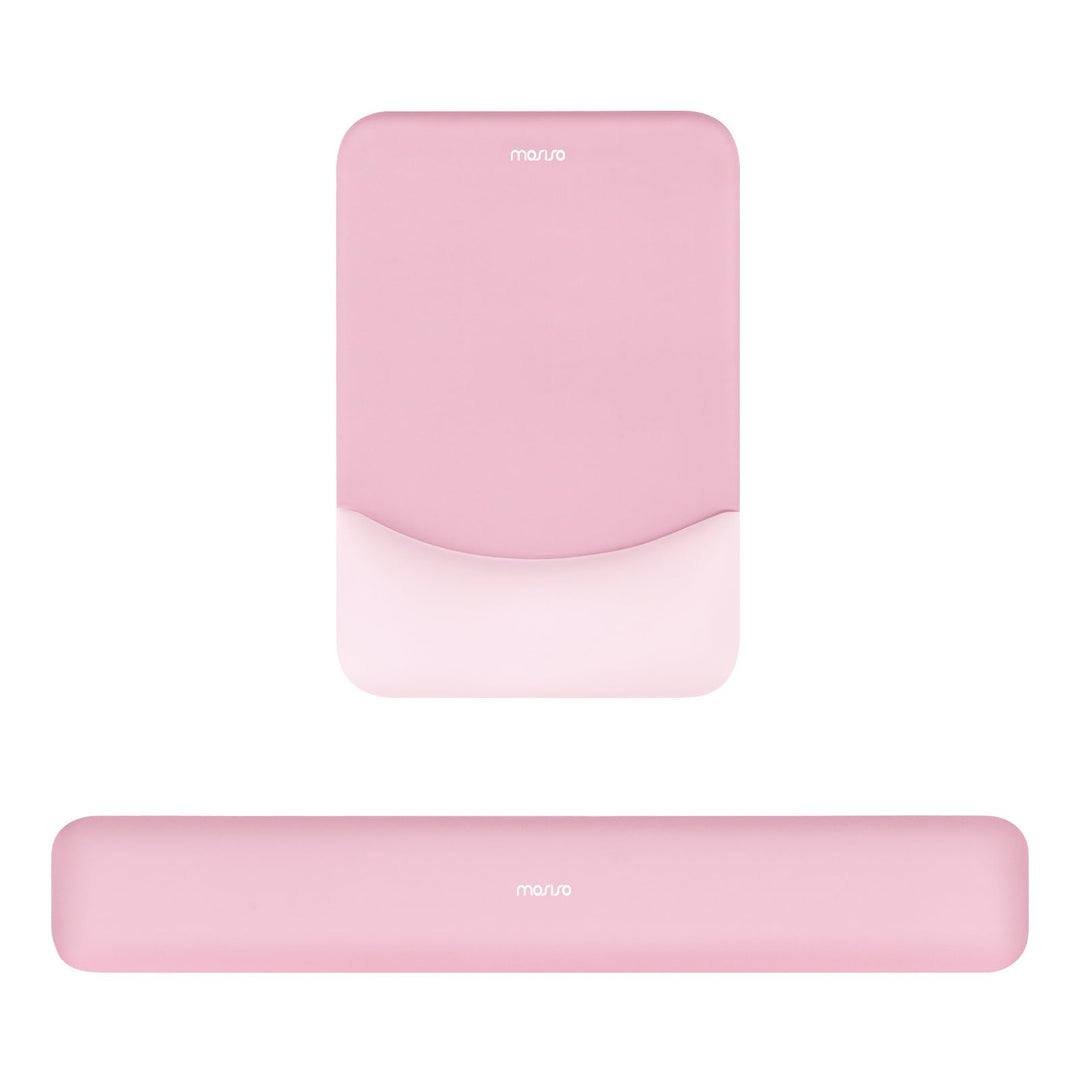 MOSISO Handgelenkstütze für Mauspad&Tastatur Set, Rechteckig Ergonomisch Mauspad Rutschfest Basis Sc
