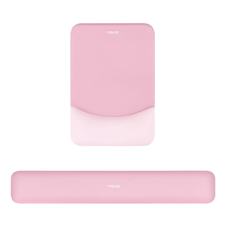 MOSISO Handgelenkstütze für Mauspad&Tastatur Set, Rechteckig Ergonomisch Mauspad Rutschfest Basis Sc