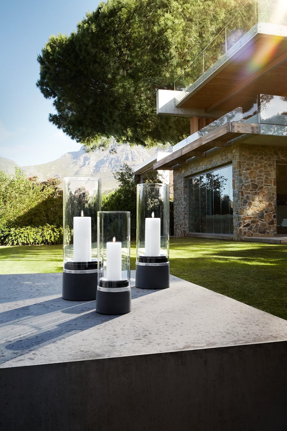blomus 65095 Windlicht Piedra, Höhe 47 cm Höhe: 47 cm, H&#xF6;he: 47 cm