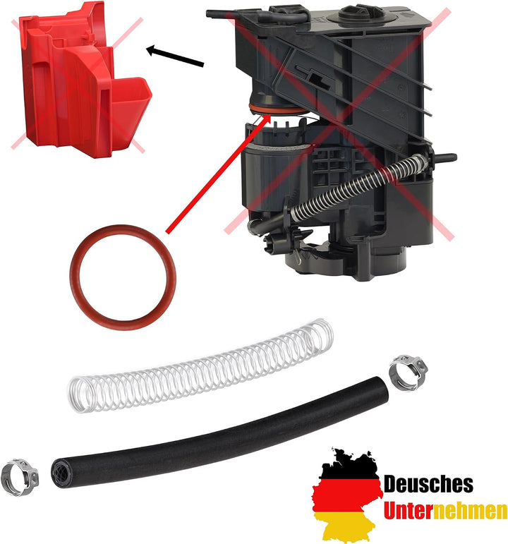 Snapworld-Kaffee Set 11tlg, Dichtung &amp; Schlauch für Siemens EQ Brühgruppe | Wartungssatz O-Ringe Kni